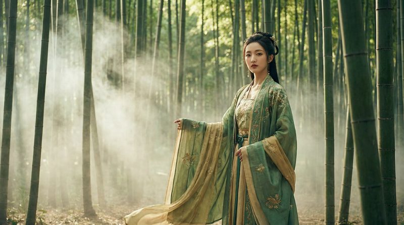 三级影视作品-竹林仙境古风